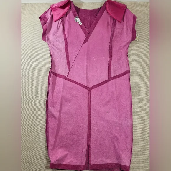 Morgan Taylor Vintage Leather Dress Medium Pink - Picture 6 of 8